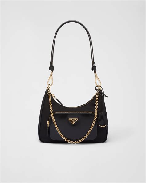 prada re-nylon and saffiano leather crossbody bag|prada re edition bags.